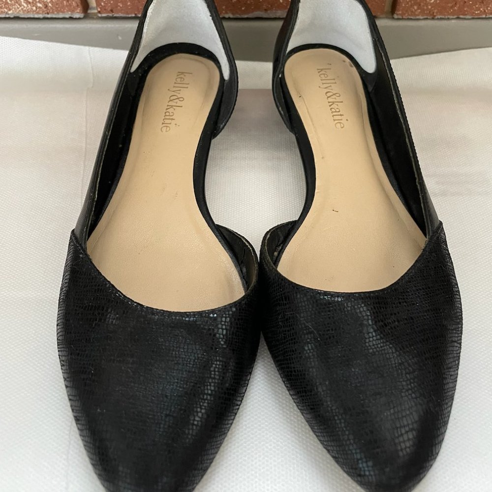 Kelly and Katie Black Flats